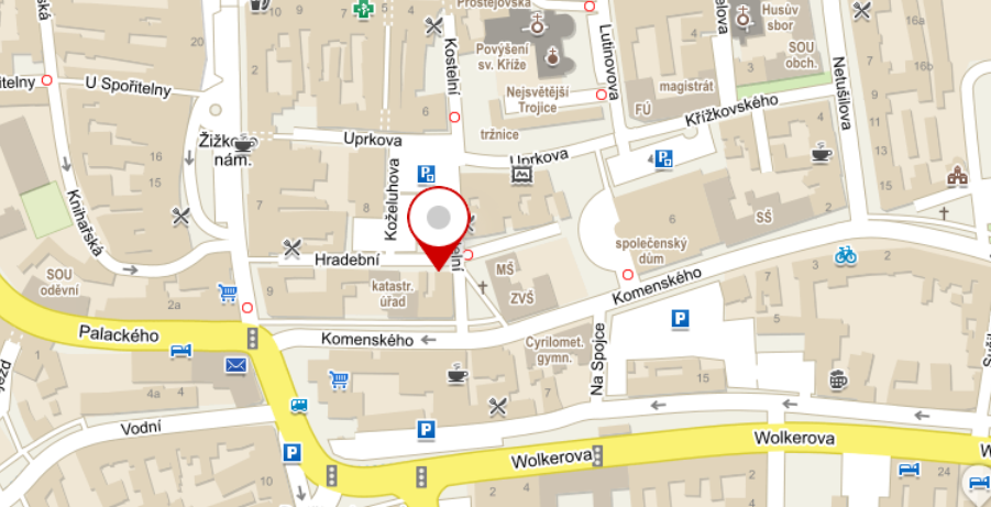Geodezie Prostějov - kancelář